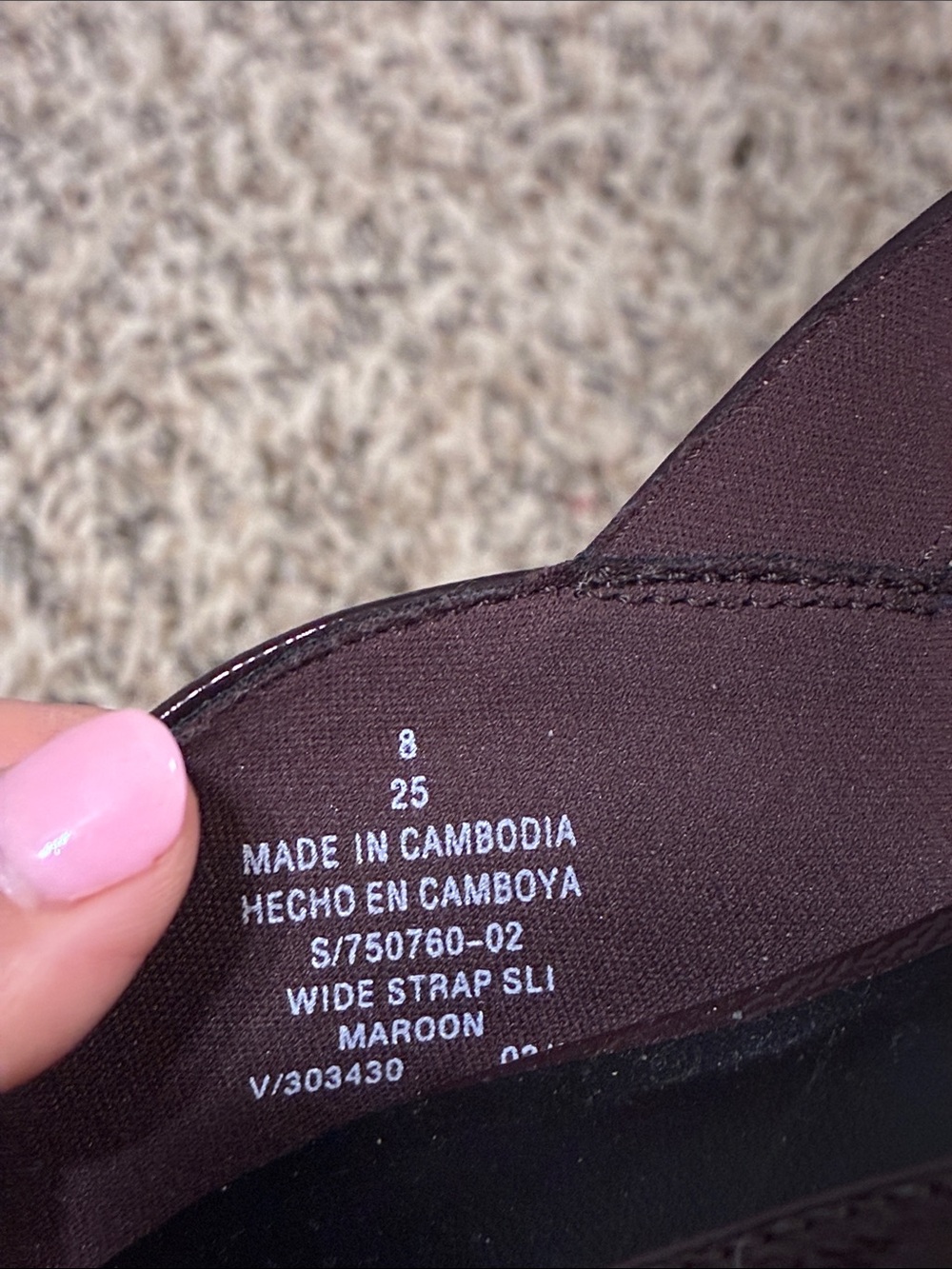 Old Navy Pointed Slingback Flats in Plum - Picture 5 of 8
